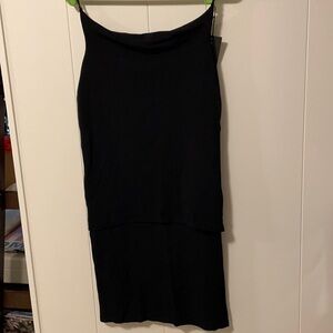 NWT MOYURU Tube Rayon Nylon Blend Skirt With Overlap Flap Unique Vintage